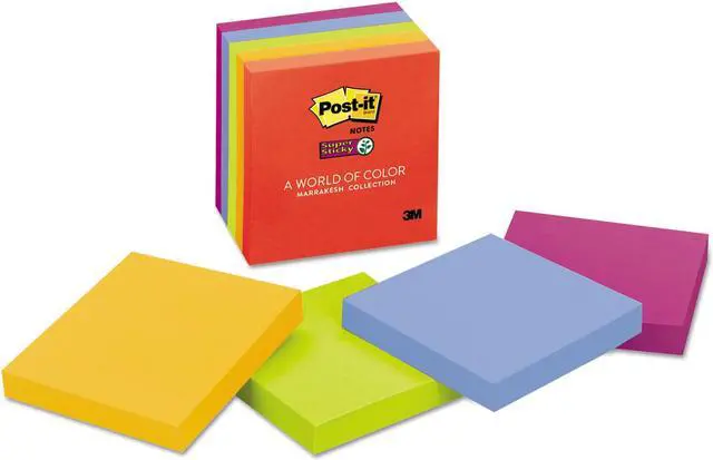 Main image of Post-it Pads in Marrakesh Colors 3 x 3 90-Sheet 5/Pack 6545SSAN
