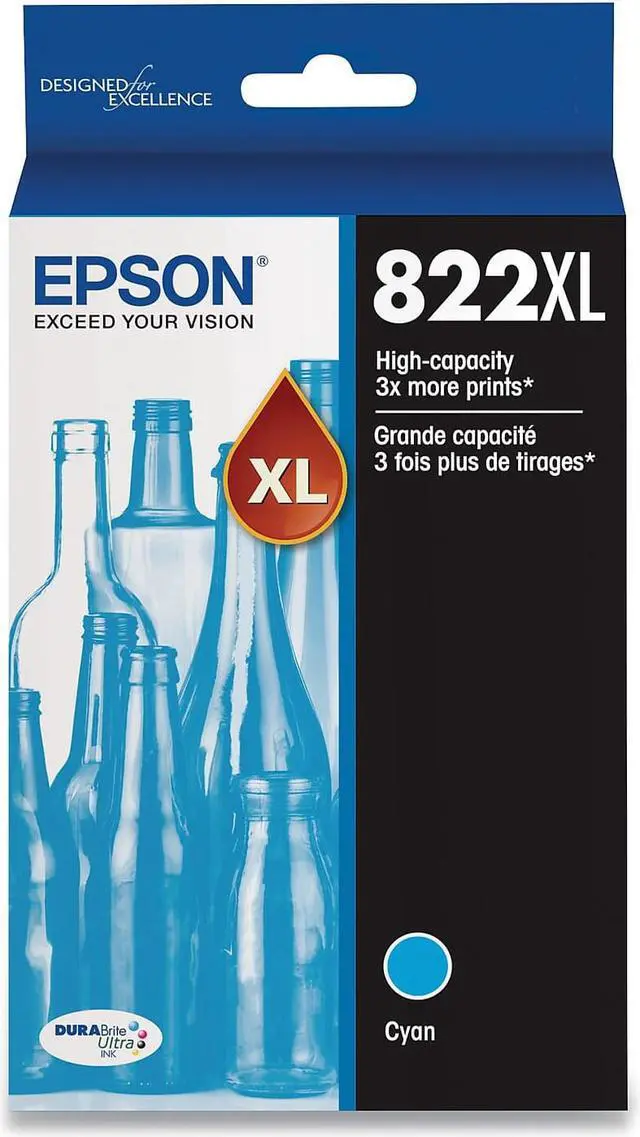 Alt view image 5 of 6 - Epson T822 Original Ink Cartridge Cyan T822XL220S