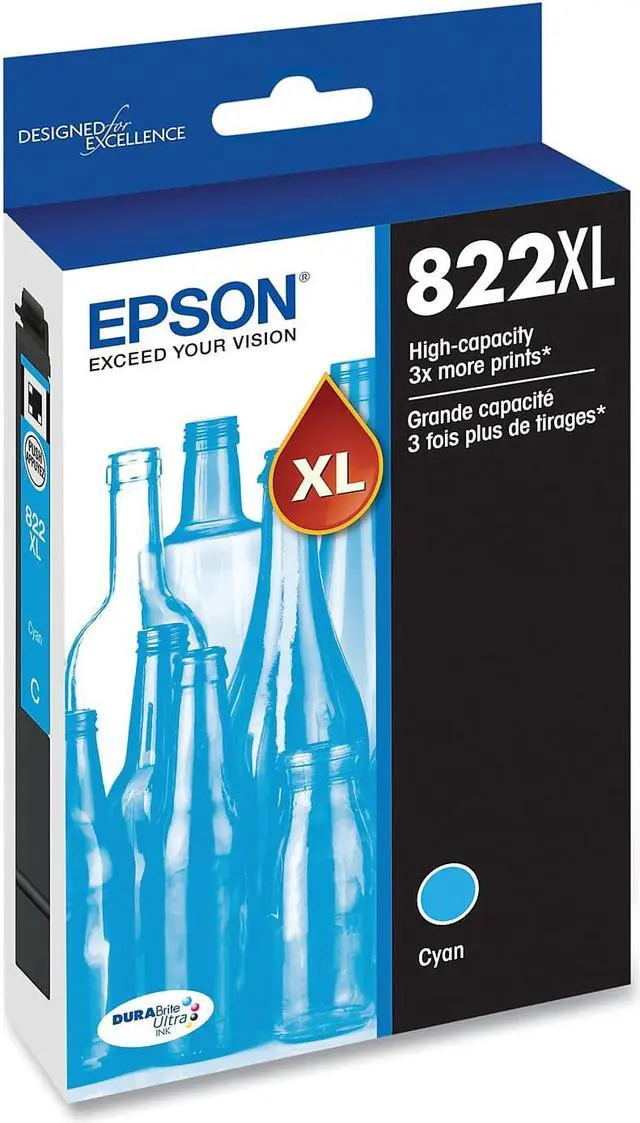 Alt view image 6 of 6 - Epson T822 Original Ink Cartridge Cyan T822XL220S