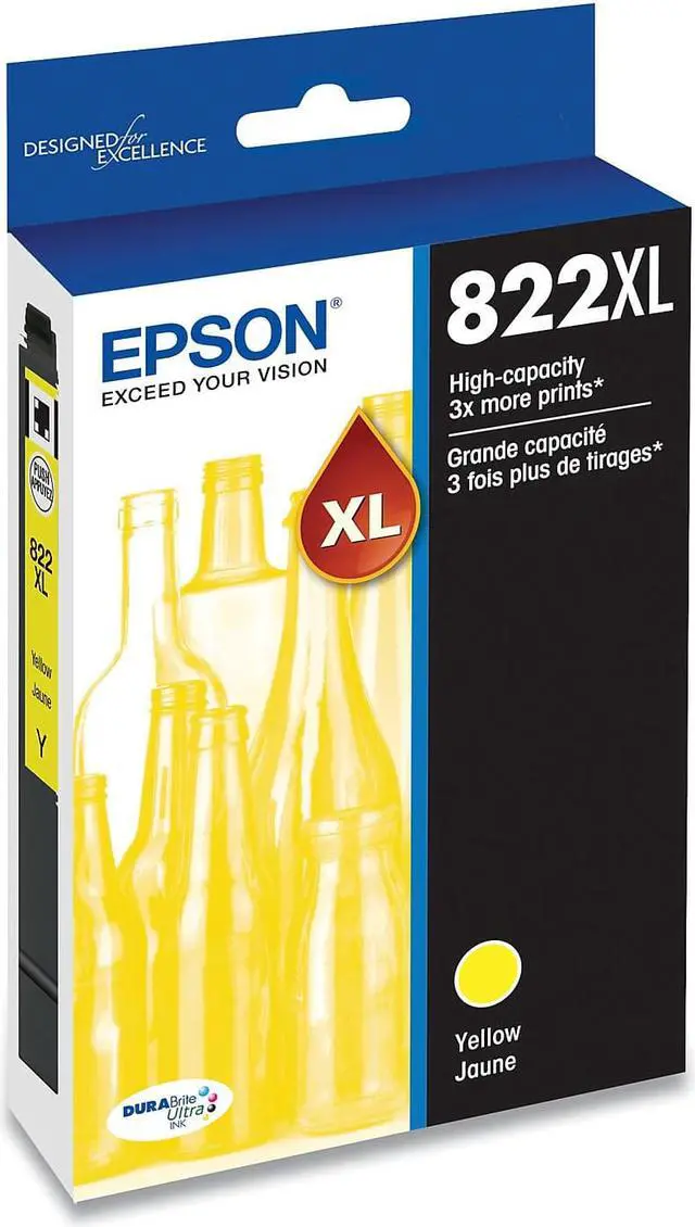 Alt view image 4 of 4 - Epson T822 Original Ink Cartridge Yellow T822XL420S