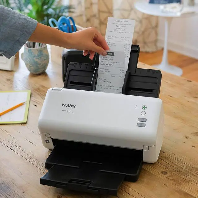 Alt view image 8 of 10 - Brother ADS3100 24 bit 600 x 600 dpi Sheet Fed High-Speed Desktop Scanner for Small Office & Home Office Professionals