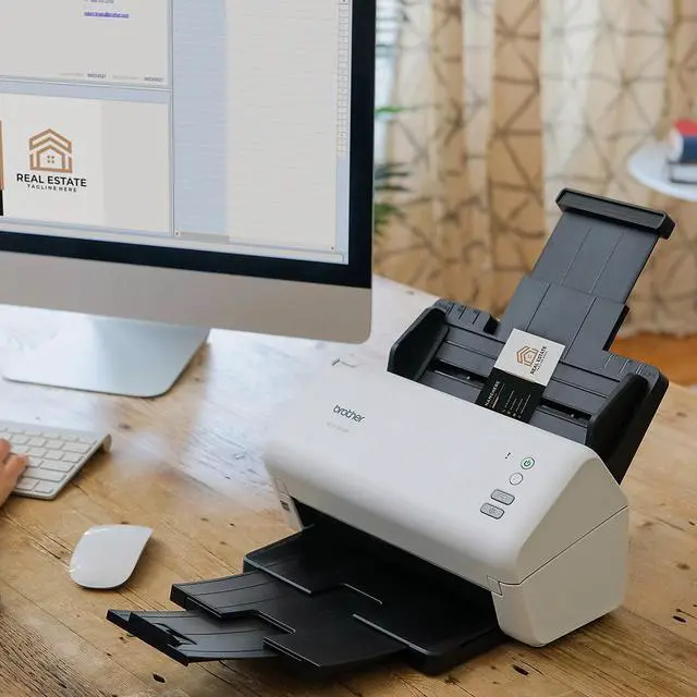Alt view image 6 of 10 - Brother ADS3100 24 bit 600 x 600 dpi Sheet Fed High-Speed Desktop Scanner for Small Office & Home Office Professionals