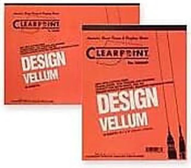 Alt view image 4 of 4 - Chartpak Vellum Pad 50 Sheets Acid-free 8-1/2"x11" White 10001410