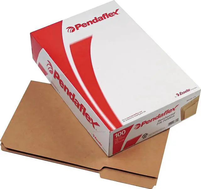 Alt view image 5 of 5 - Pendaflex Two-Ply Dark Kraft File Folders 1/3 Cut Top Tab Legal Brown 100/Box RK15313