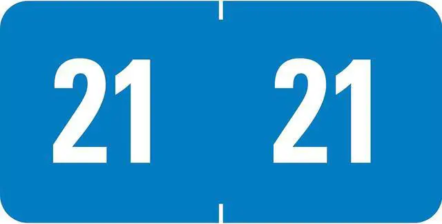 Alt view image 10 of 10 - Smead Label,Yr 2021,Sheet,Lbe 67921