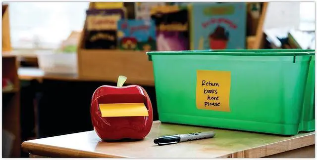 Alt view image 6 of 6 - Post-it APL330SSVA Pop-up Note Apple Shape Dispenser