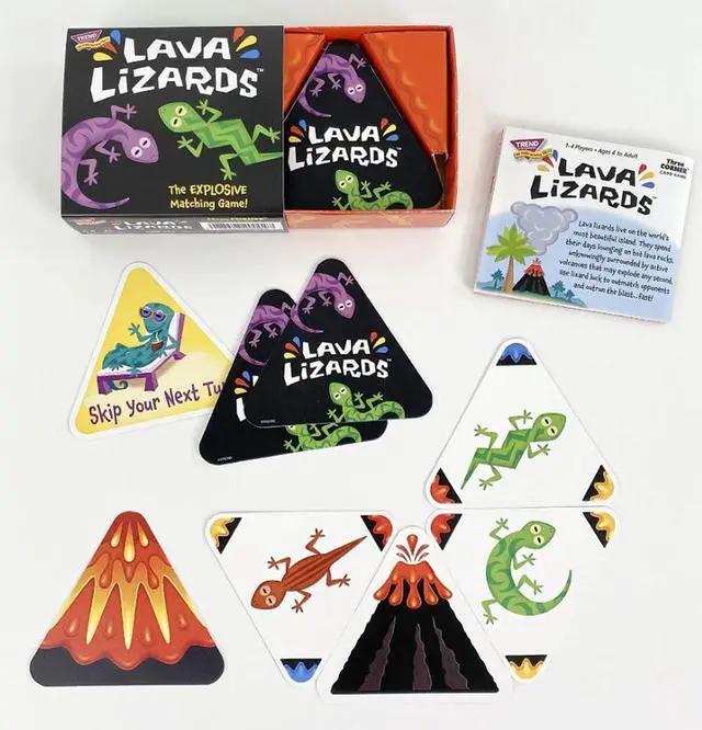 Alt view image 2 of 5 - Trend Enterprises TREND Lava Lizards Three Corner Card Game (T-20002)