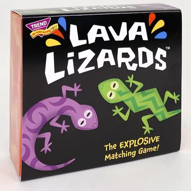 Alt view image 4 of 5 - Trend Enterprises TREND Lava Lizards Three Corner Card Game (T-20002)