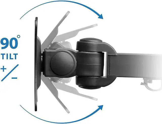 Alt view image 13 of 14 - Mount-It! Adjustable Triple Monitor Mount Up to 32" Black MI-753XL