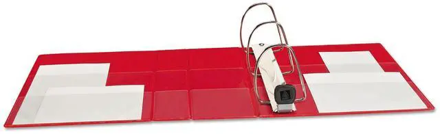 Alt view image 5 of 9 - Avery Heavy-Duty View Binder w/Locking 1-Touch EZD Rings 5" Cap Red 79327