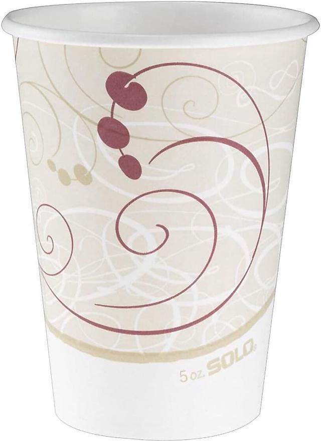 Dart R53SYMCT Paper Water Cups, Waxed, 5oz, 100/Bag, 30 Bags/Carton