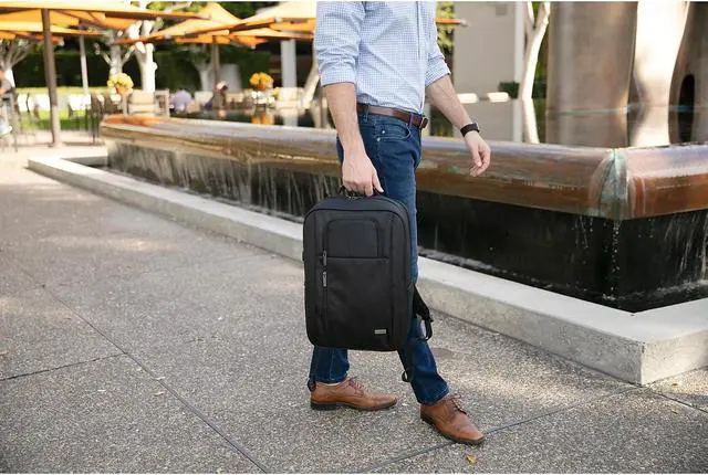 Alt view image 7 of 11 - CODi Magna 17.3" Exterior USB Port Backpack Black MAG702-4