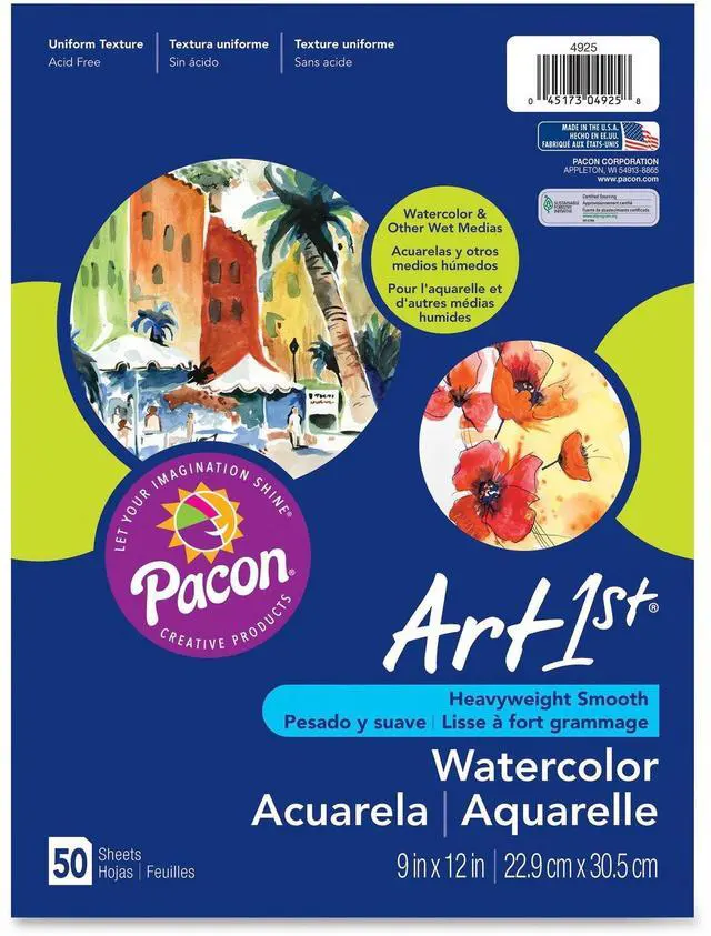 Alt view image 2 of 5 - Art1st 4925 Fine Art Paper 9" x 12" - Recycled - Vellum - 50 / Pack - White
