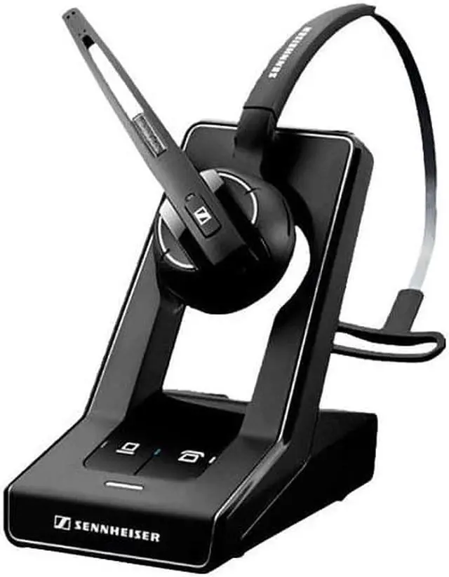Alt view image 7 of 9 - EPOS | Sennheiser IMPACT SD Office ML (1000561) Premium, single-sided, wireless DECT headset with dual-connectivity for desk phone and PC/softphone with Convertible Wearing Styles