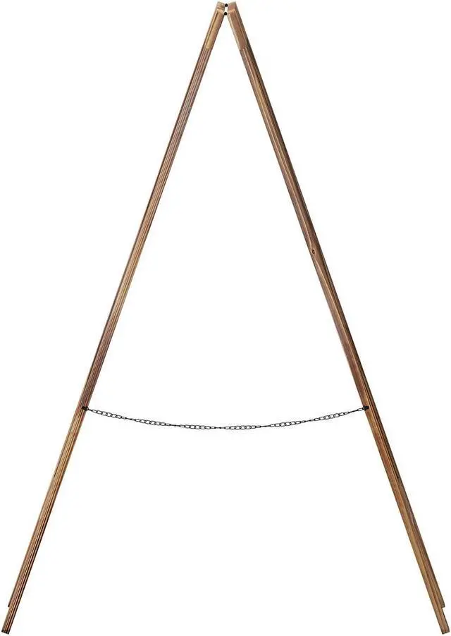 Alt view image 7 of 19 - Flash Furniture Canterbury Vintage Wooden A-Frame Magnetic Indoor/Outdoor Chalkboard Sign Brown 40"x20" (HGWAGDIS442315)