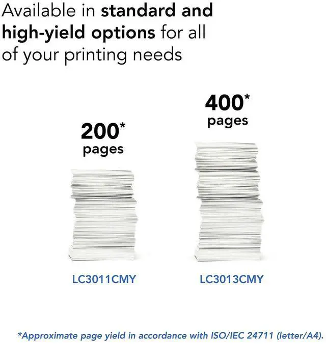 Alt view image 16 of 18 - Brother LC3013Y High Yield Innobella Ink Cartridge - Yellow