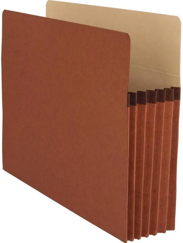 Main image of Business Source File Pocket 5-1/4" Exp. Letter 10/BX Redrope 65792