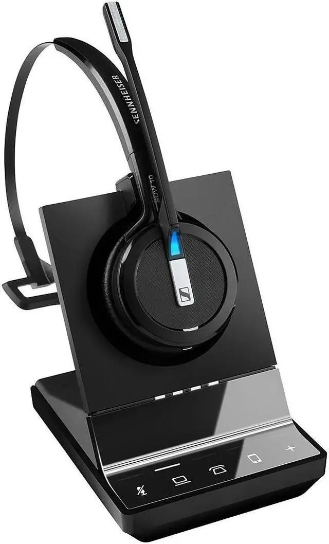Alt view image 15 of 20 - EPOS IMPACT SDW 5016 1000621 Single-Sided Wireless DECT Headset for Desk Phone Softphone/PC& Mobile Phone Connection Dual Microphone Ultra Noise-Canceling, Black, 3 inches