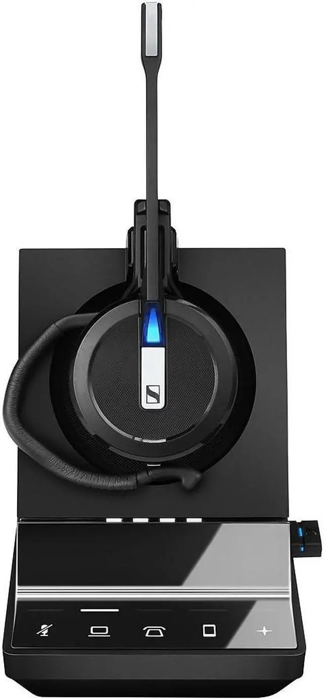 Alt view image 13 of 20 - EPOS IMPACT SDW 5016 1000621 Single-Sided Wireless DECT Headset for Desk Phone Softphone/PC& Mobile Phone Connection Dual Microphone Ultra Noise-Canceling, Black, 3 inches