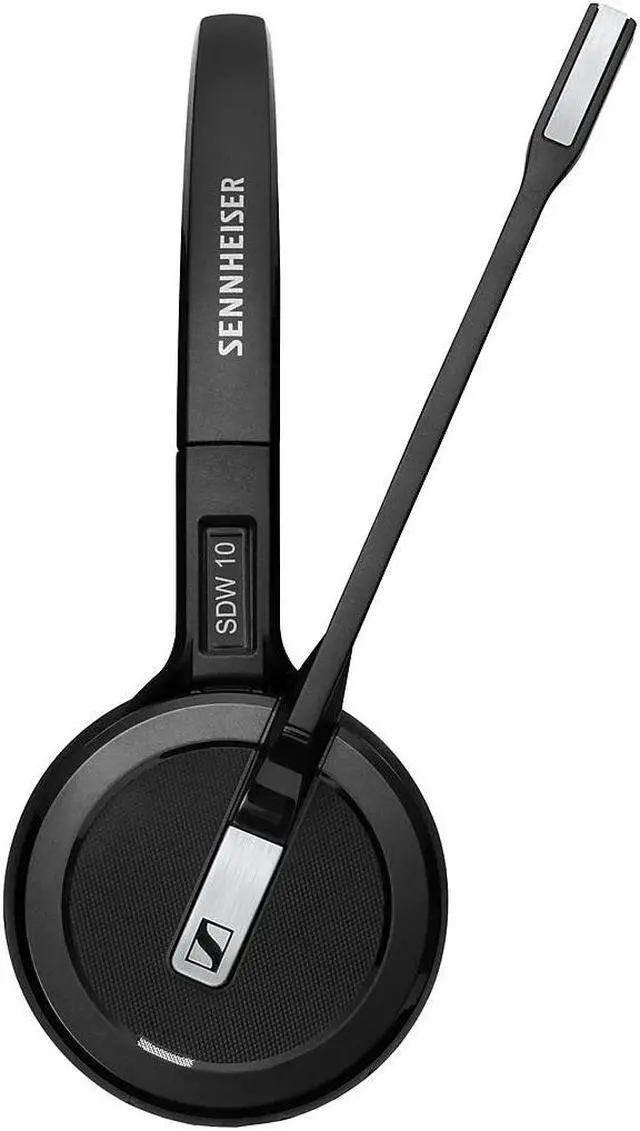 Alt view image 18 of 20 - EPOS IMPACT SDW 5016 1000621 Single-Sided Wireless DECT Headset for Desk Phone Softphone/PC& Mobile Phone Connection Dual Microphone Ultra Noise-Canceling, Black, 3 inches