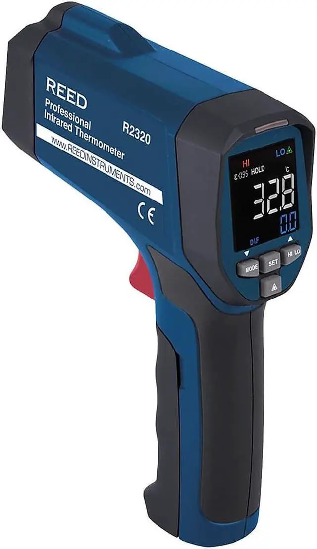 Alt view image 3 of 7 - REED Instruments R2320 Infrared Thermometer, 30:1, 1472°F (800°C)