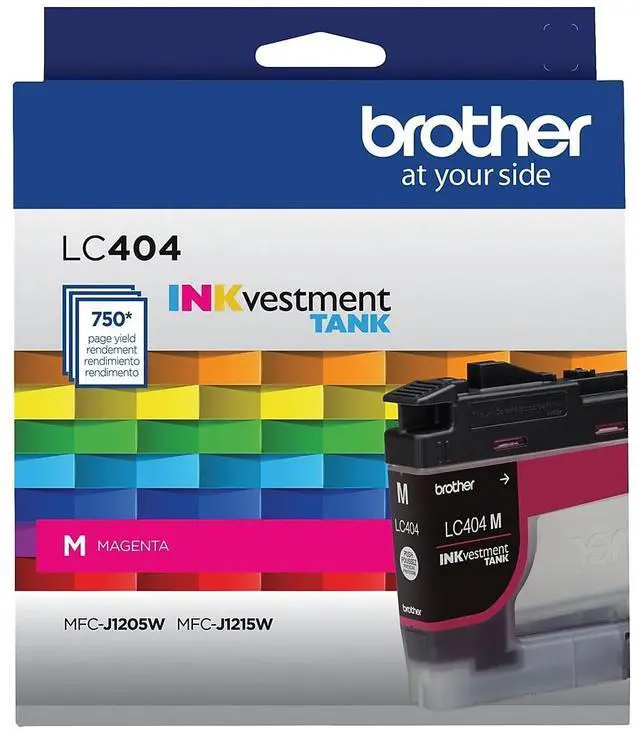 Alt view image 4 of 10 - Brother LC404MS INKvestment Ink 750 Page-Yield Magenta