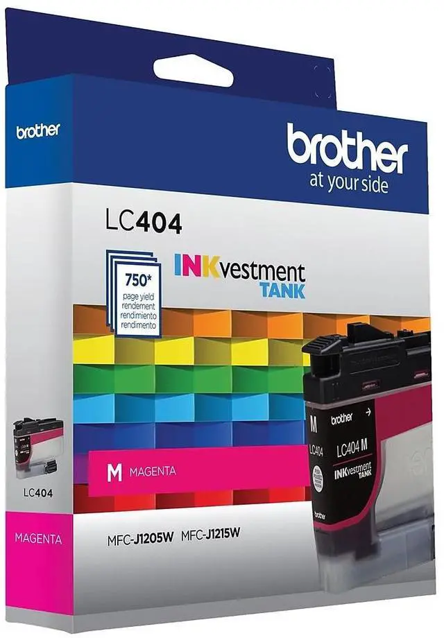 Alt view image 7 of 10 - Brother LC404MS INKvestment Ink 750 Page-Yield Magenta