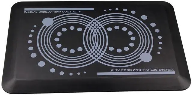 Main image of Floortex AFS-TEX 2000 Anti-Fatigue Mat Rectangle 16"x24", Midnight Black