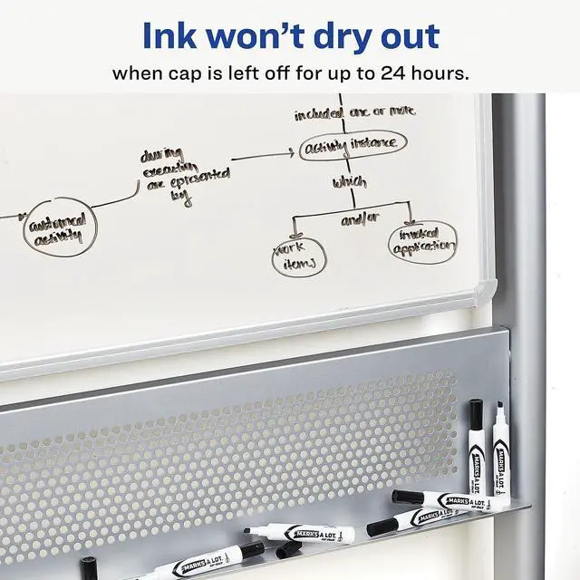 Alt view image 4 of 13 - Avery Marker,Dry-Erase,Bk 24408