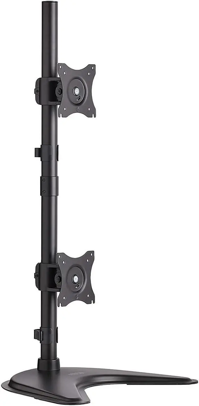Alt view image 13 of 20 - Tripp Lite Dual Vertical Flat-Screen Desk Stand/Clamp Mount, 15" to 27" Displays