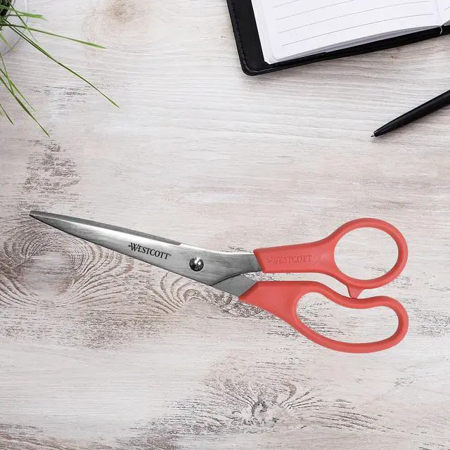 Alt view image 9 of 9 - Acme United 40618 Value Line Stainless Steel Shears  8in  3-1/2in Cut  L/R Hand