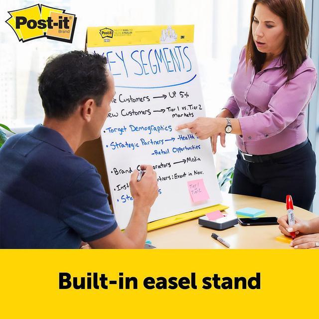 Alt view image 2 of 7 - Post-it Super Sticky Self Stick Table Top Pad 20" x 23" 20 Sheets/Pad 563