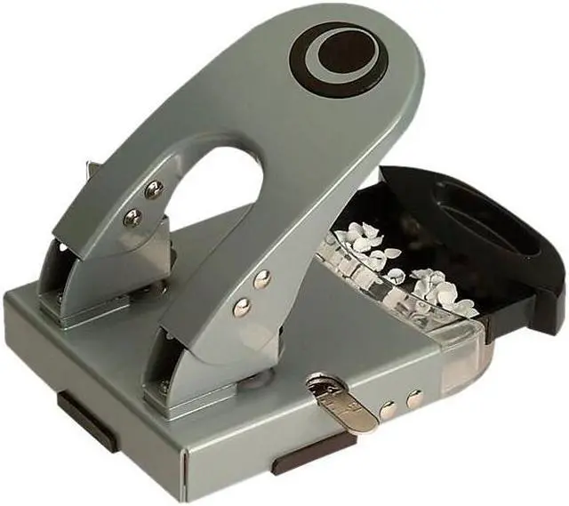 Alt view image 4 of 12 - Two-Hole Paper Punch, Silver