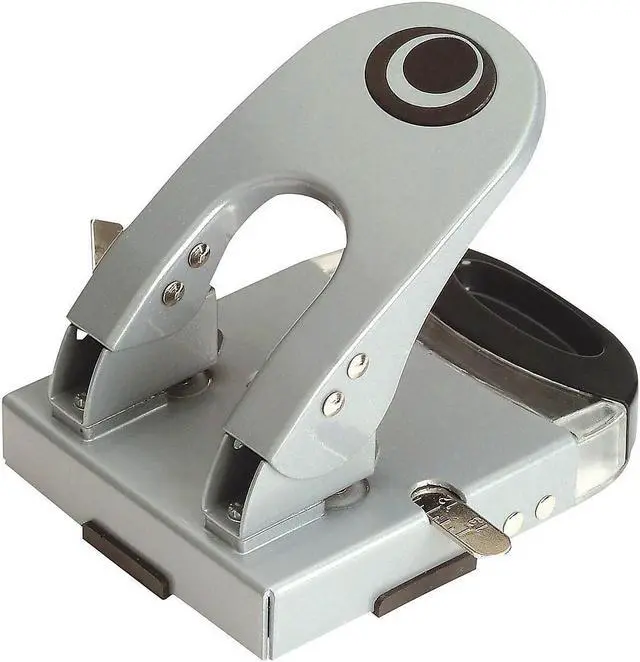 Alt view image 3 of 12 - Two-Hole Paper Punch, Silver
