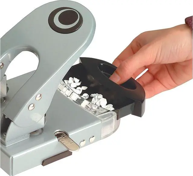 Alt view image 12 of 12 - Two-Hole Paper Punch, Silver