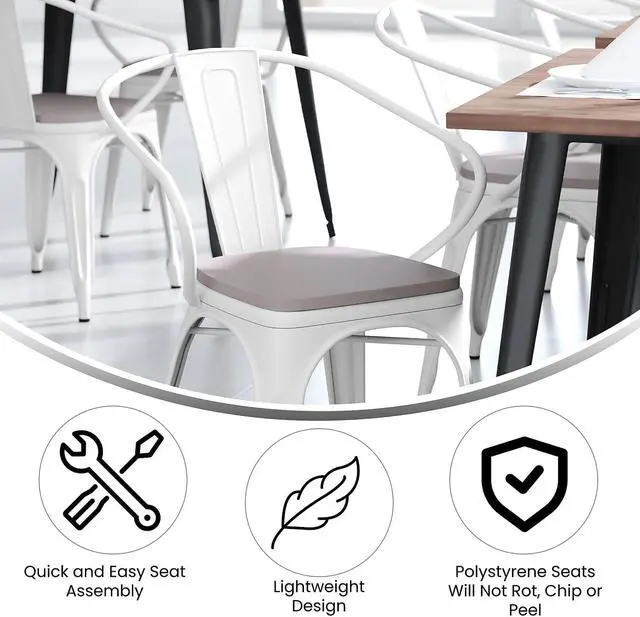 Alt view image 3 of 14 - Flash Furniture Halifax Adirondack Rocking Chair with Cup Holder Black (LEHMP104531BK)