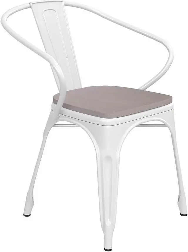 Main image of Flash Furniture Halifax Adirondack Rocking Chair with Cup Holder Black (LEHMP104531BK)