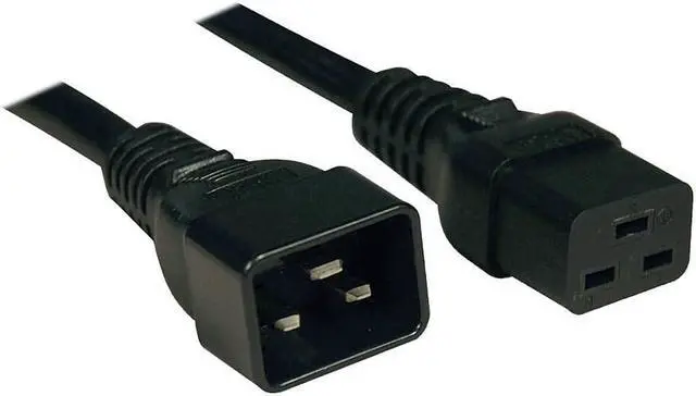 Alt view image 9 of 20 - Tripp Lite Heavy-Duty Power Extension Cord, 15A, 14 AWG (IEC-320-C19 to IEC-320-C20), 3 ft. (1 m) (P036-003-15A)