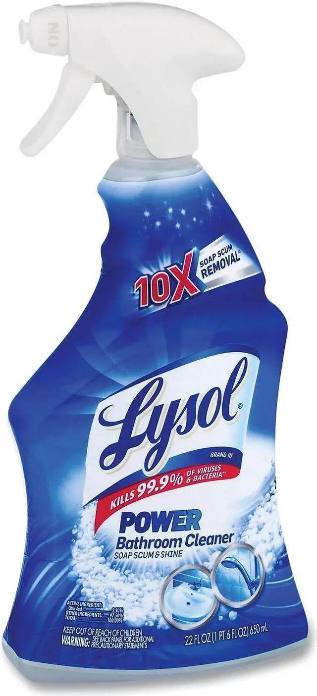 Alt view image 3 of 7 - LYSOL Brand Disinfectant Bathroom Cleaners Liquid Atlantic Fresh 22 oz Trigger Spray Bottle 6/Carton 90036CT