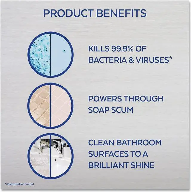 Alt view image 5 of 7 - LYSOL Brand Disinfectant Bathroom Cleaners Liquid Atlantic Fresh 22 oz Trigger Spray Bottle 6/Carton 90036CT