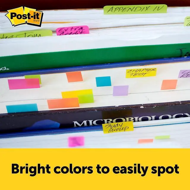 Alt view image 12 of 12 - Post-it Page Markers 1/2" (0.5) x 2" Jaipur Collection 504835