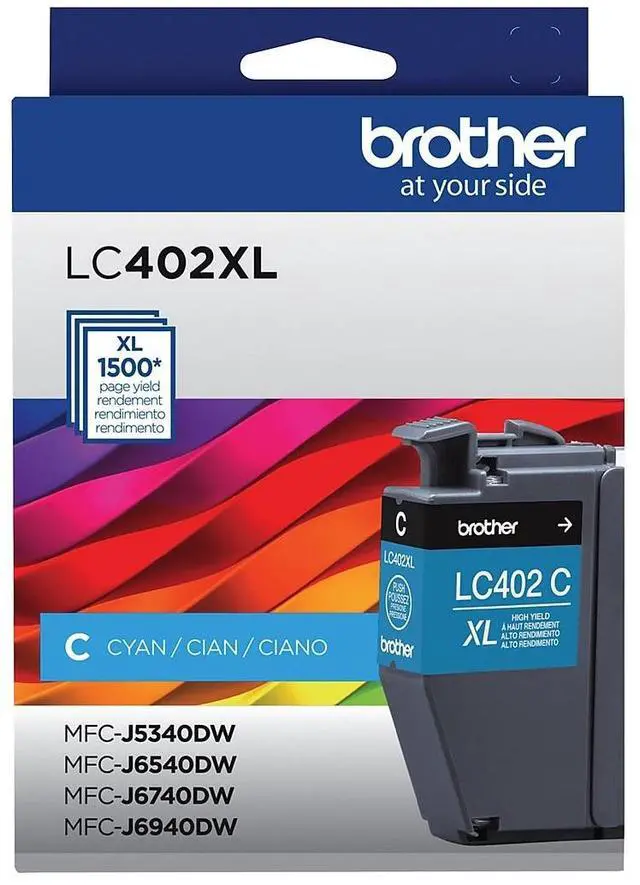 Alt view image 6 of 9 - Brother LC402XLCS High-Yield Ink 1500 Page-Yield Cyan