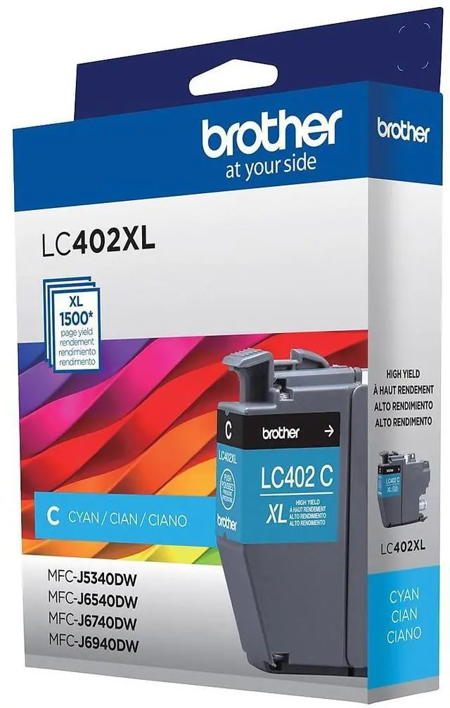 Alt view image 8 of 9 - Brother LC402XLCS High-Yield Ink 1500 Page-Yield Cyan