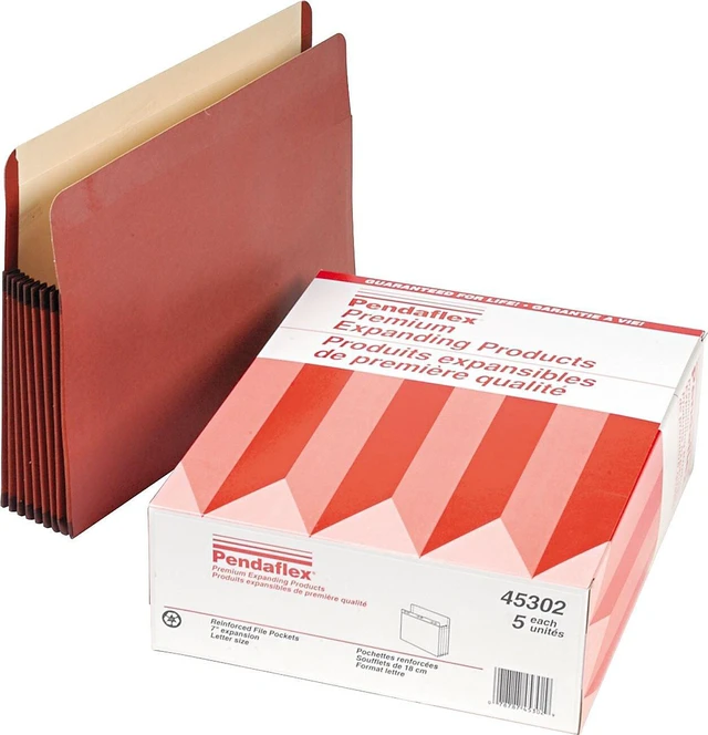 Alt view image 4 of 4 - Pendaflex Premium Reinforced Expanding File Pockets Straight Cut 1 Pocket Letter