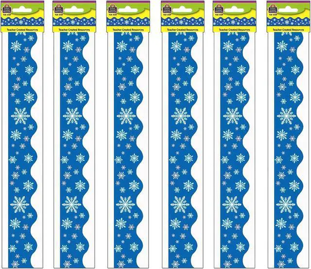 Main image of Teacher Created Resources Snowflakes Border Trim 35 Feet Per Pack 6 Packs (TCR4139-6)