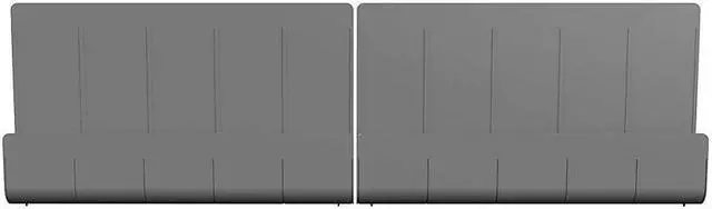 Alt view image 4 of 5 - Deflect-O Oasis 16.35"" x 24"" Standing Desk Privacy Panel Organizer Gray 4/Pack