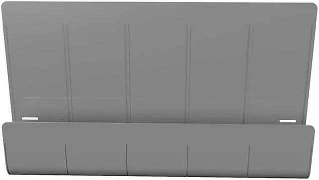 Alt view image 2 of 5 - Deflect-O Oasis 16.35"" x 24"" Standing Desk Privacy Panel Organizer Gray 4/Pack