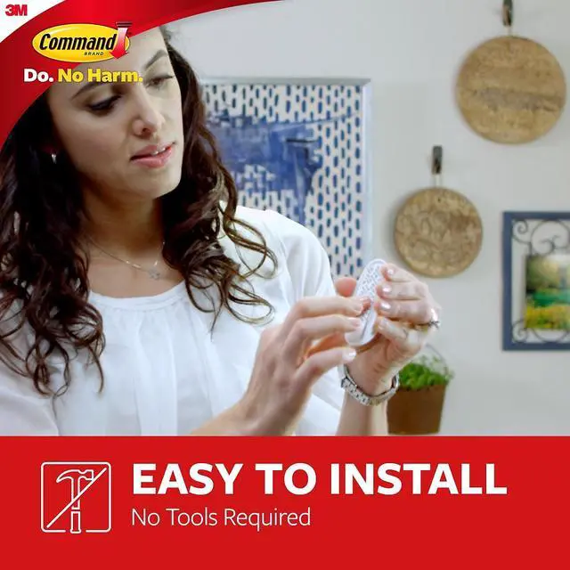 Alt view image 17 of 19 - 3M Command Medium Utility Designer Adhesive Hook (6-Pack) 17081-6ES