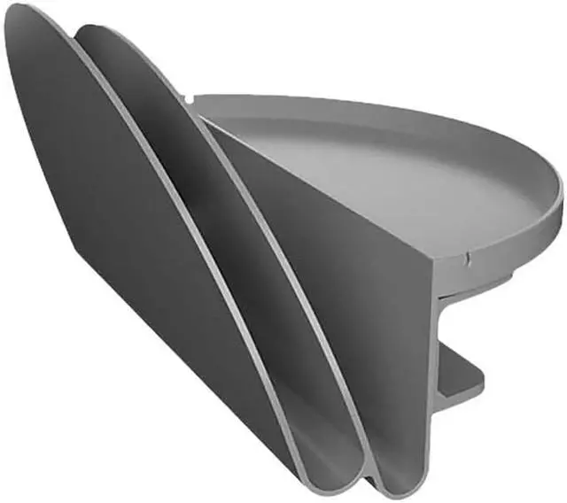 Alt view image 3 of 7 - Deflect-O Standing Desk Plastic File Organizer Gray (400003)