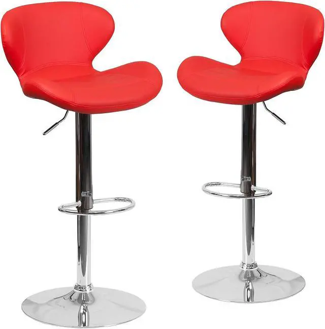 Alt view image 7 of 13 - Caleb Modern Armless 30 Inch Bar Height Commercial Grade Barstools with Footrests in Black LeatherSoft and Black Matte Iron Frames, Set of 2